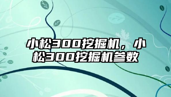 小松300挖掘機(jī)，小松300挖掘機(jī)參數(shù)