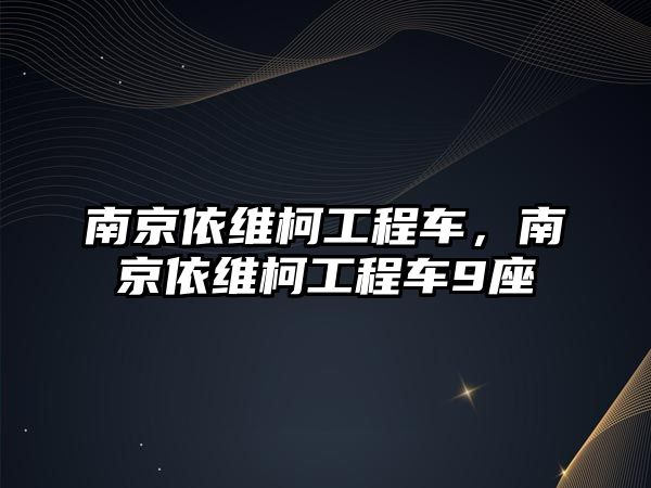 南京依維柯工程車，南京依維柯工程車9座