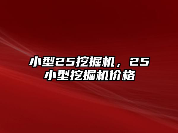 小型25挖掘機，25小型挖掘機價格