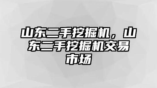 山東二手挖掘機(jī)，山東二手挖掘機(jī)交易市場(chǎng)