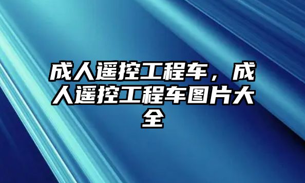 成人遙控工程車，成人遙控工程車圖片大全