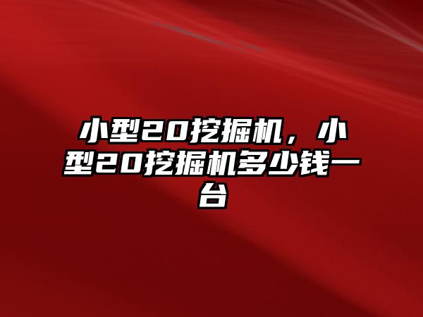 小型20挖掘機(jī)，小型20挖掘機(jī)多少錢一臺