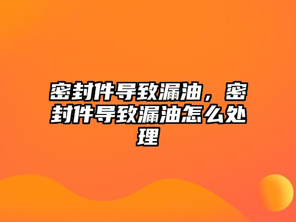 密封件導(dǎo)致漏油，密封件導(dǎo)致漏油怎么處理