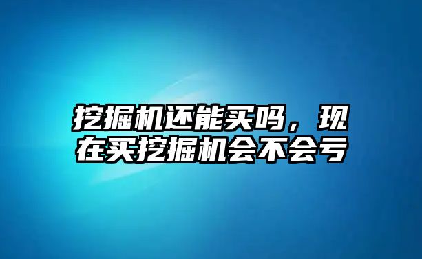 挖掘機還能買嗎，現(xiàn)在買挖掘機會不會虧