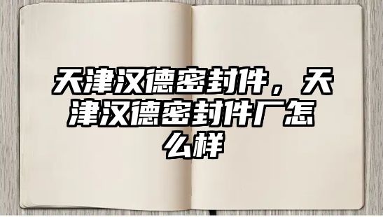 天津漢德密封件，天津漢德密封件廠怎么樣