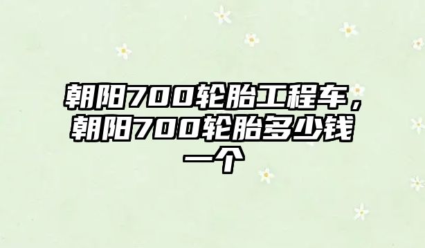 朝陽700輪胎工程車，朝陽700輪胎多少錢一個(gè)