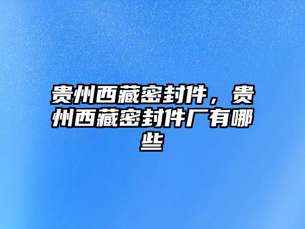 貴州西藏密封件，貴州西藏密封件廠有哪些