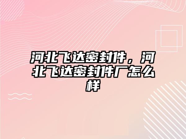 河北飛達密封件，河北飛達密封件廠怎么樣