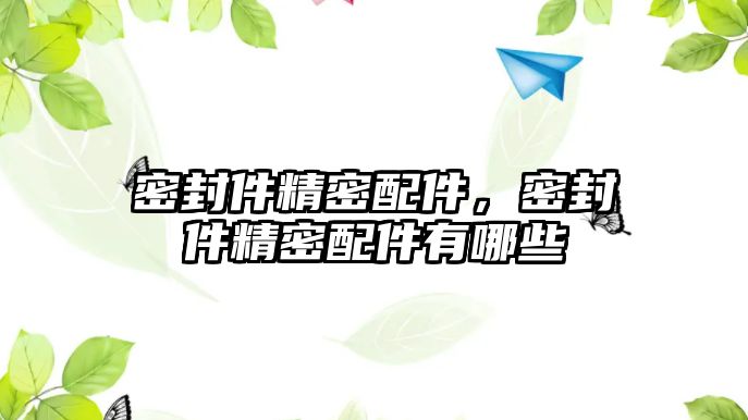 密封件精密配件，密封件精密配件有哪些