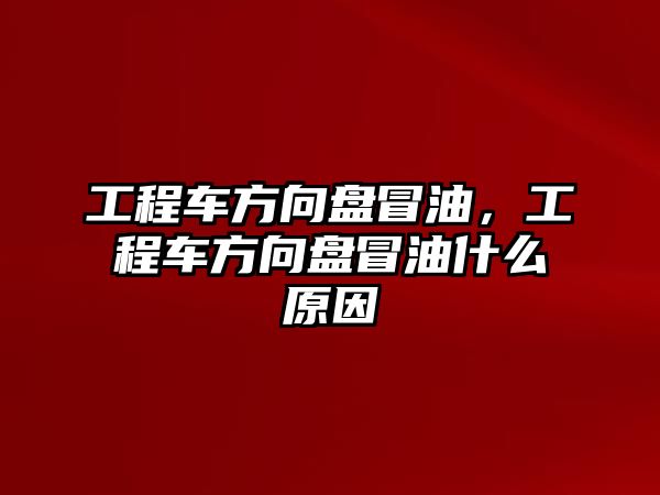 工程車方向盤冒油，工程車方向盤冒油什么原因