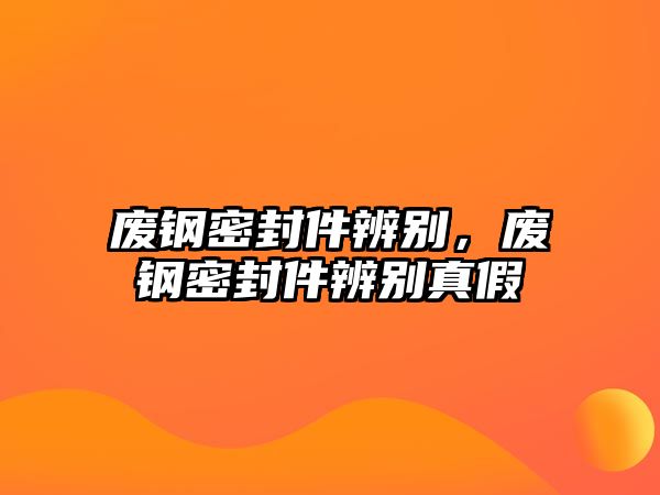 廢鋼密封件辨別，廢鋼密封件辨別真假