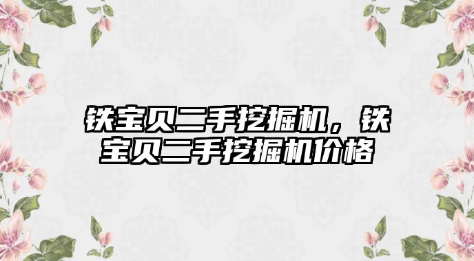 鐵寶貝二手挖掘機，鐵寶貝二手挖掘機價格