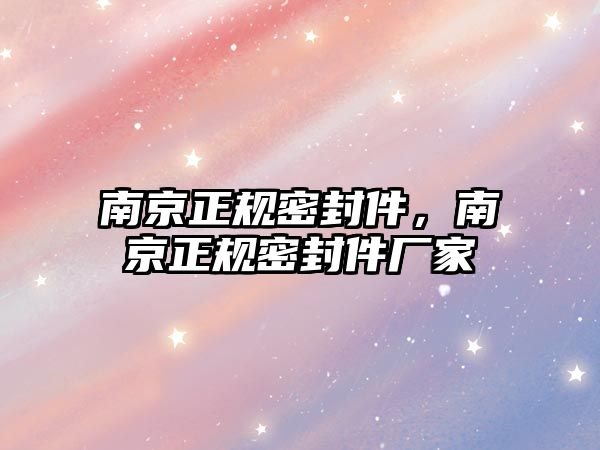 南京正規(guī)密封件，南京正規(guī)密封件廠家