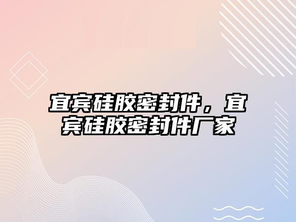 宜賓硅膠密封件，宜賓硅膠密封件廠家