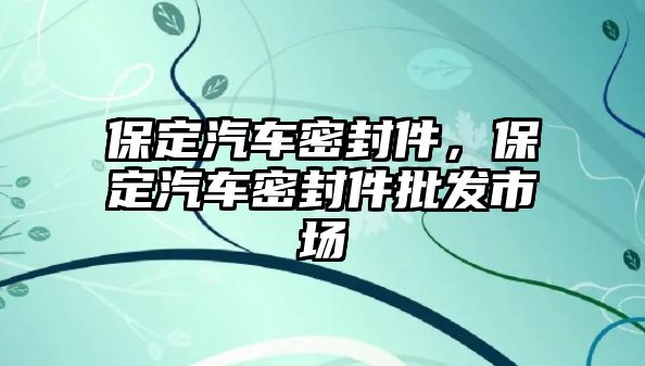 保定汽車密封件，保定汽車密封件批發(fā)市場