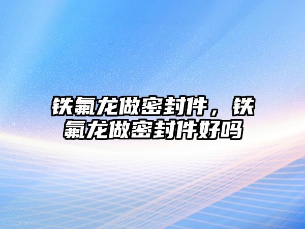 鐵氟龍做密封件，鐵氟龍做密封件好嗎