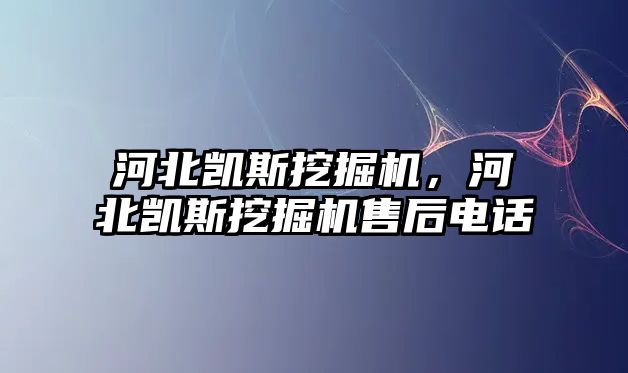 河北凱斯挖掘機，河北凱斯挖掘機售后電話