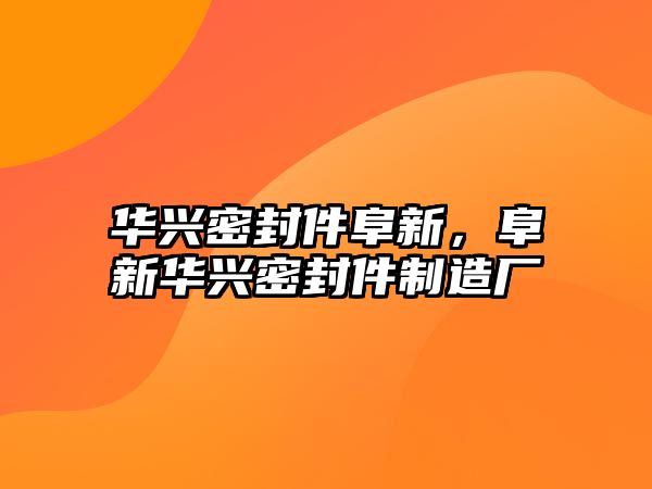 華興密封件阜新，阜新華興密封件制造廠