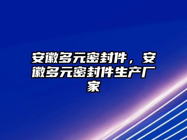 安徽多元密封件，安徽多元密封件生產廠家