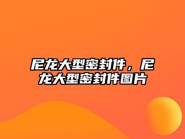 尼龍大型密封件，尼龍大型密封件圖片