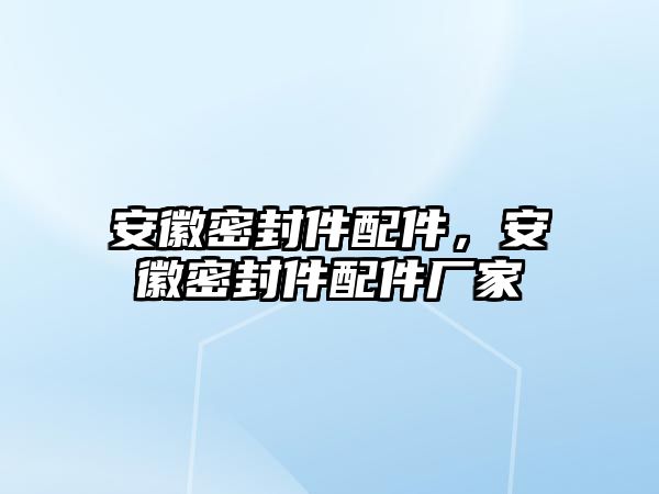 安徽密封件配件，安徽密封件配件廠家