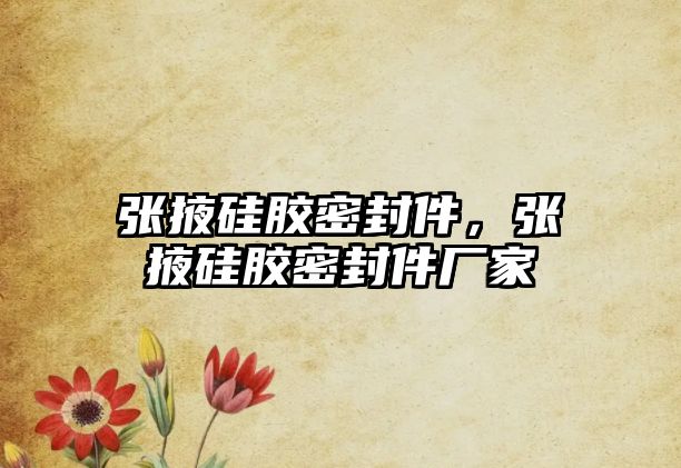 張掖硅膠密封件，張掖硅膠密封件廠家