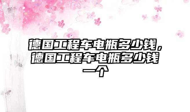 德國工程車電瓶多少錢，德國工程車電瓶多少錢一個