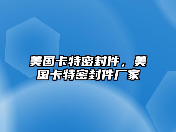 美國卡特密封件，美國卡特密封件廠家