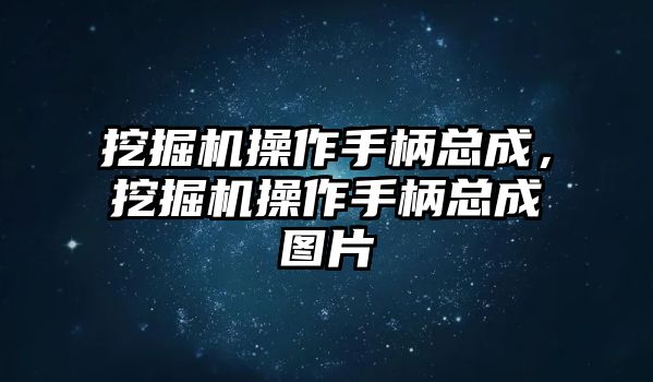 挖掘機操作手柄總成，挖掘機操作手柄總成圖片