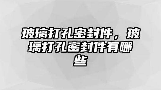 玻璃打孔密封件，玻璃打孔密封件有哪些