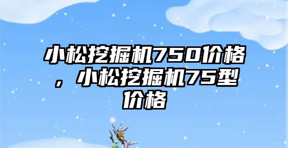 小松挖掘機750價格，小松挖掘機75型價格