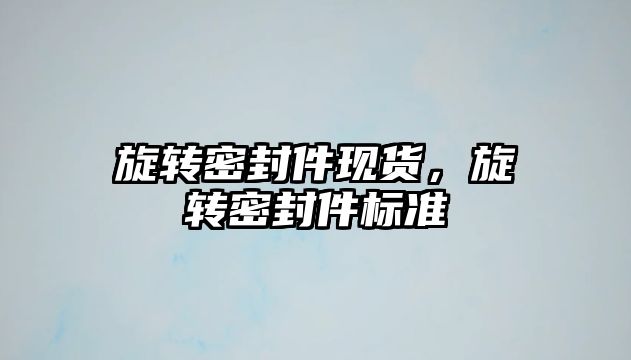 旋轉密封件現(xiàn)貨，旋轉密封件標準