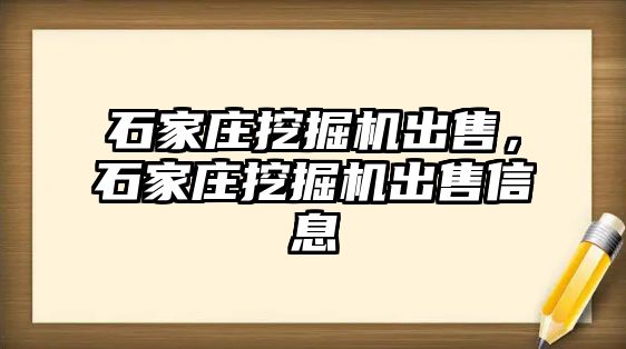 石家莊挖掘機(jī)出售，石家莊挖掘機(jī)出售信息