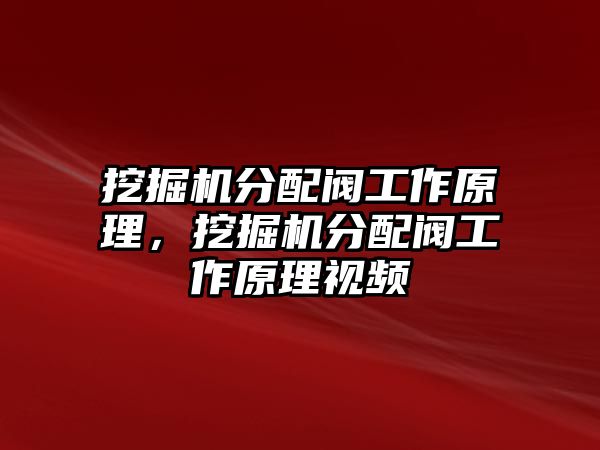 挖掘機(jī)分配閥工作原理，挖掘機(jī)分配閥工作原理視頻